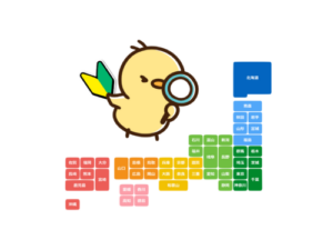日本地図から全国のペーパードライバースクールを探すひよこ