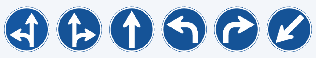 ペーパードライバー講習 標識:指定方向以外進行禁止1