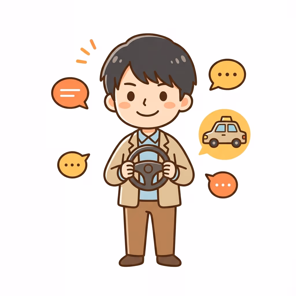 中国語対応も相談可能。受講した留学生のイラスト。